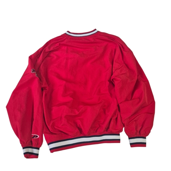 Vintage Cleveland Indians Pro Player Pullover Jacket Medium Red MLB Windbreaker - Picture 2 of 8